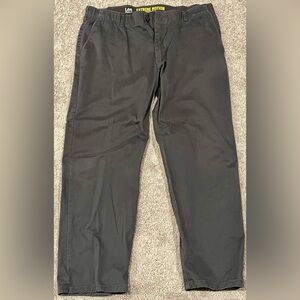 Lee Black Chinos with Smooth Cotton Fabric